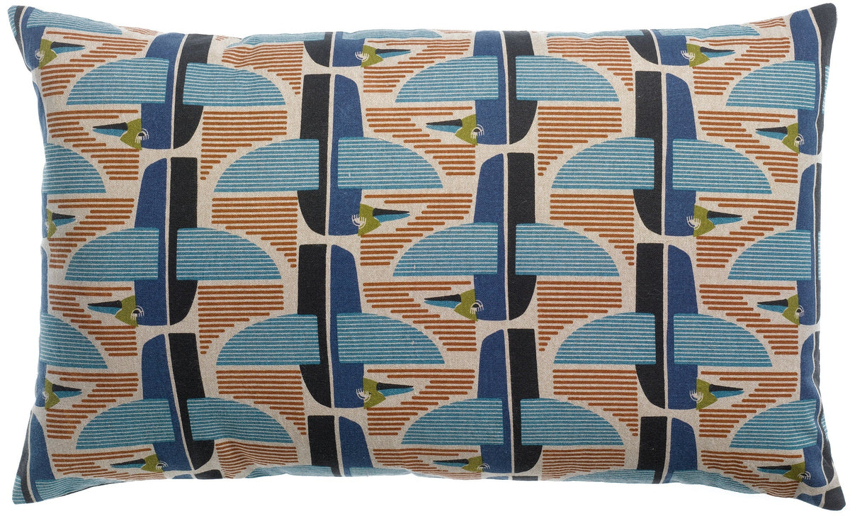 cuscino stampato farel multico, colore multico, taglia 40 x 65. cuscino da interno elegante, perfetto per arredare soggiorno o camera da letto