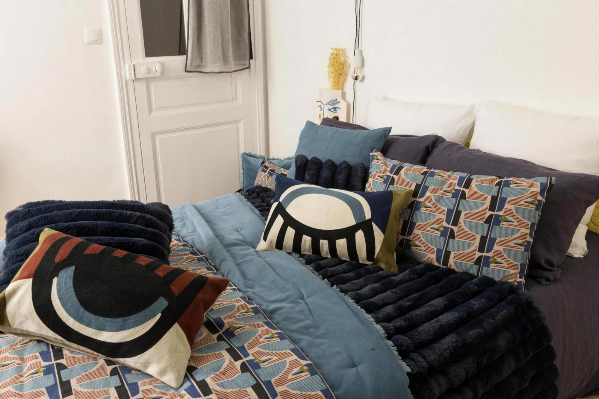 cuscino stampato farel multico, colore multico, taglia 40 x 65. design versatile che si adatta a stili moderni e classici