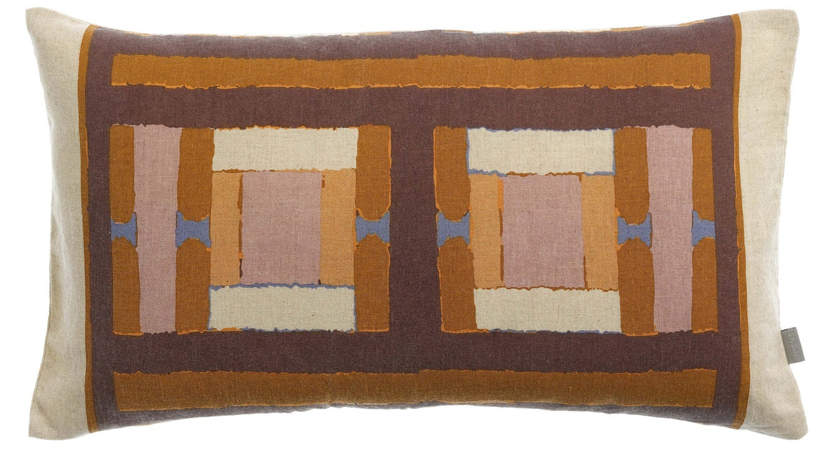 cuscino stampato taho rame, colore rame, taglia 30 x 50. cuscino da interno elegante, perfetto per arredare soggiorno o camera da letto