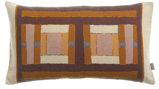 cuscino stampato taho rame, colore rame, taglia 30 x 50. cuscino da interno elegante, perfetto per arredare soggiorno o camera da letto