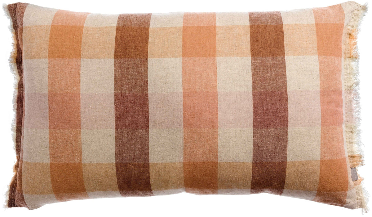 plaid jacquard jane terracotta, colore terracotta, taglia 40 x 65. cuscino da interno elegante, perfetto per arredare soggiorno o camera da letto