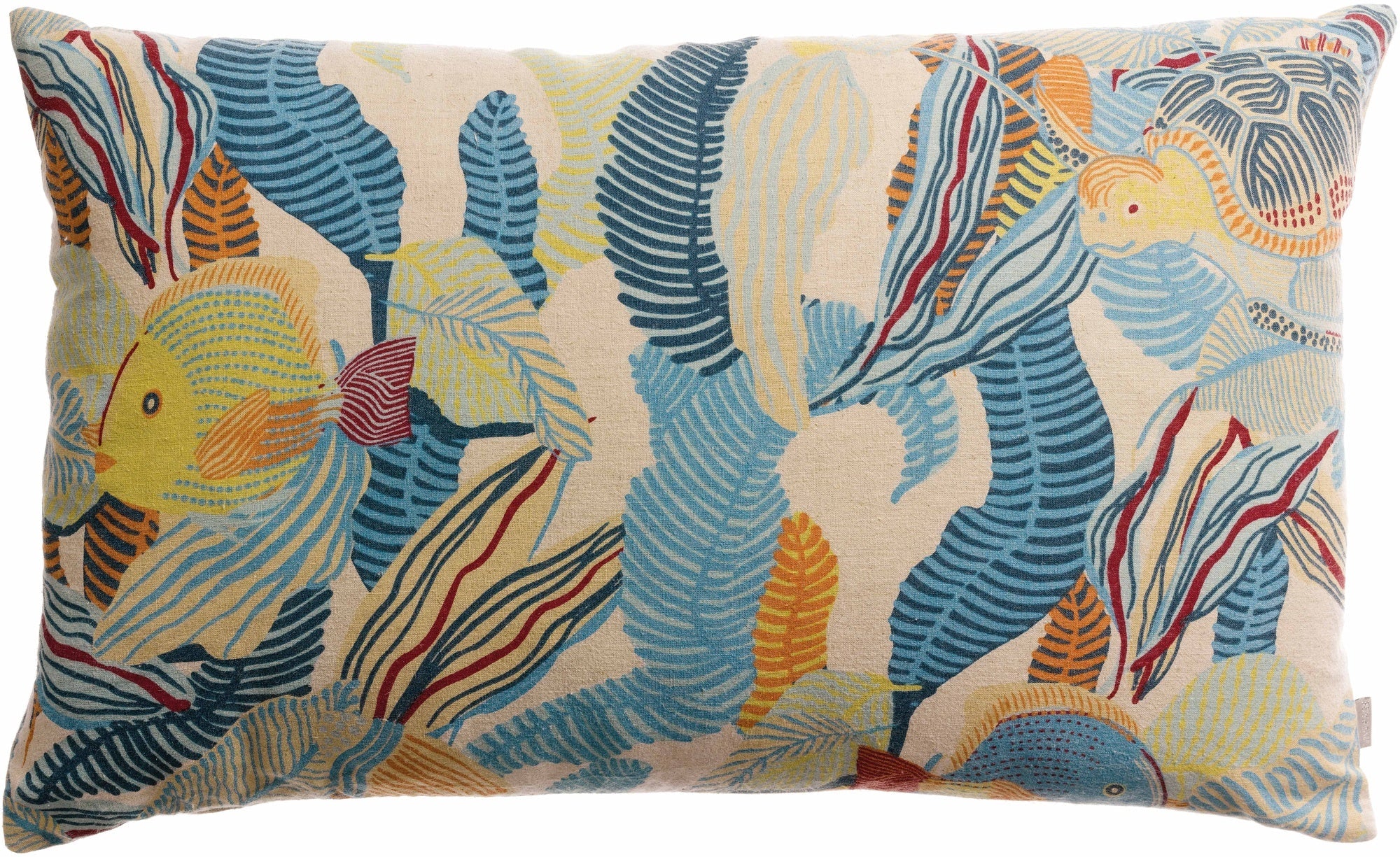 cuscino stampato dori laguna, colore laguna, taglia 40 x 65. cuscino da interno elegante, perfetto per arredare soggiorno o camera da letto