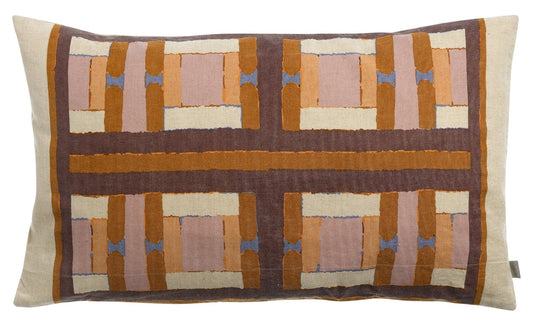 cuscino stampato taho rame, colore rame, taglia 40 x 65. cuscino da interno elegante, perfetto per arredare soggiorno o camera da letto