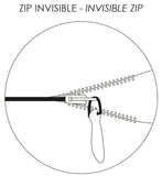 cuscino tinta unita zeff prussia, colore prussia, taglia 30 x 50. dettaglio tecnico della chiusura del cuscino