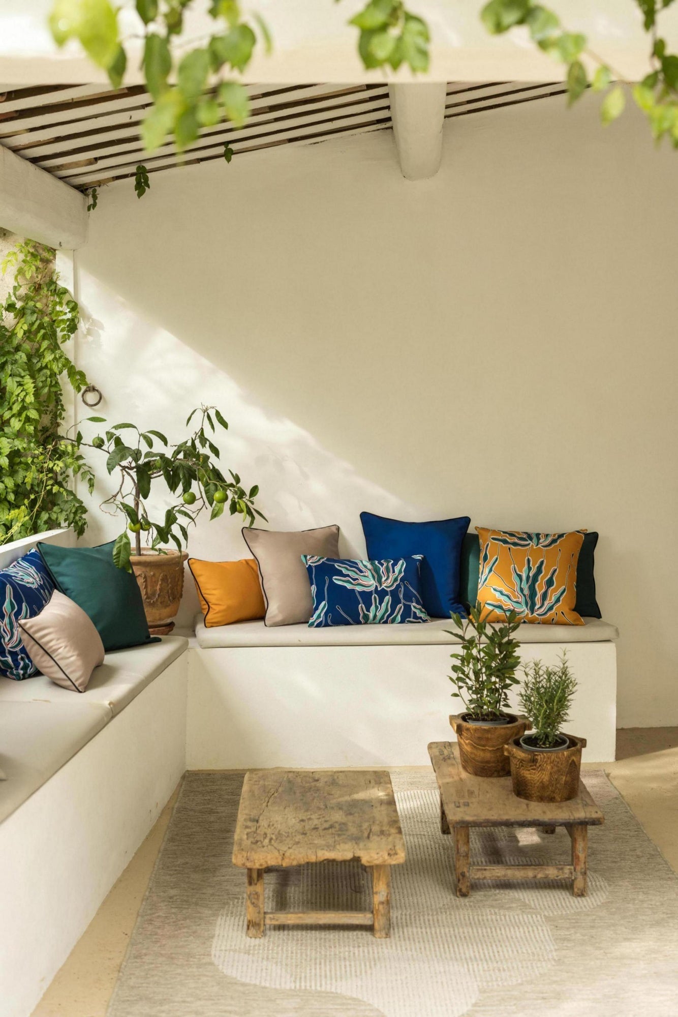 cuscino tinta unita outdoor alga bronzo, colore bronzo, taglia 30 x 50. ispirazione per l’arredamento