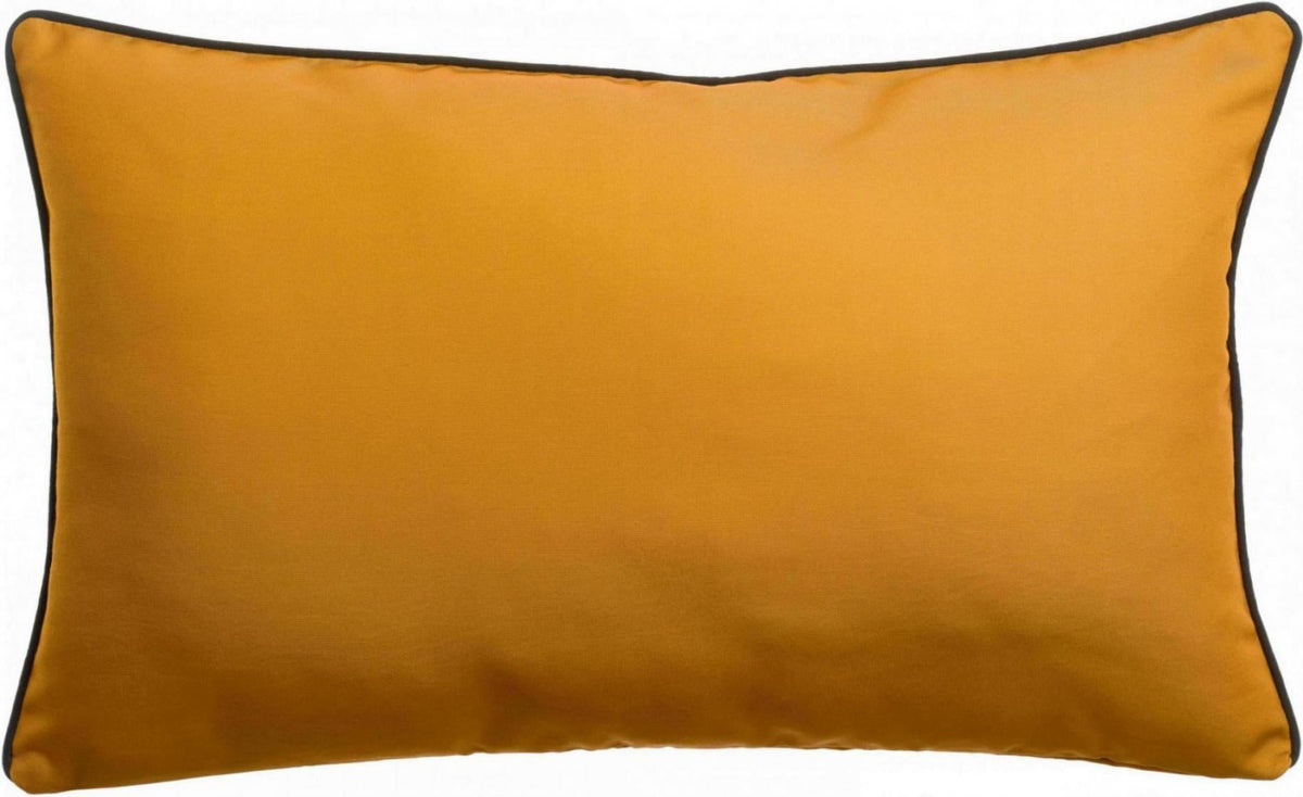 cuscino tinta unita outdoor alga bronzo, colore bronzo, taglia 40 x 65. perfetto per arredare soggiorno, camera o divano vista frontale