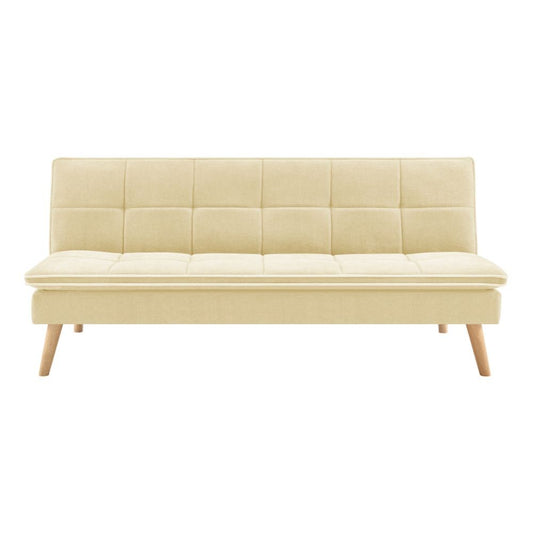 divano letto lunaria 3 posti colore crema 22aq11-1, dettaglio della struttura e finitura del divano