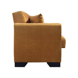 divano letto rianna 3 posti con contenitore in tessuto oguzcan 09 giallo, ambiente living arredato con divano protagonista