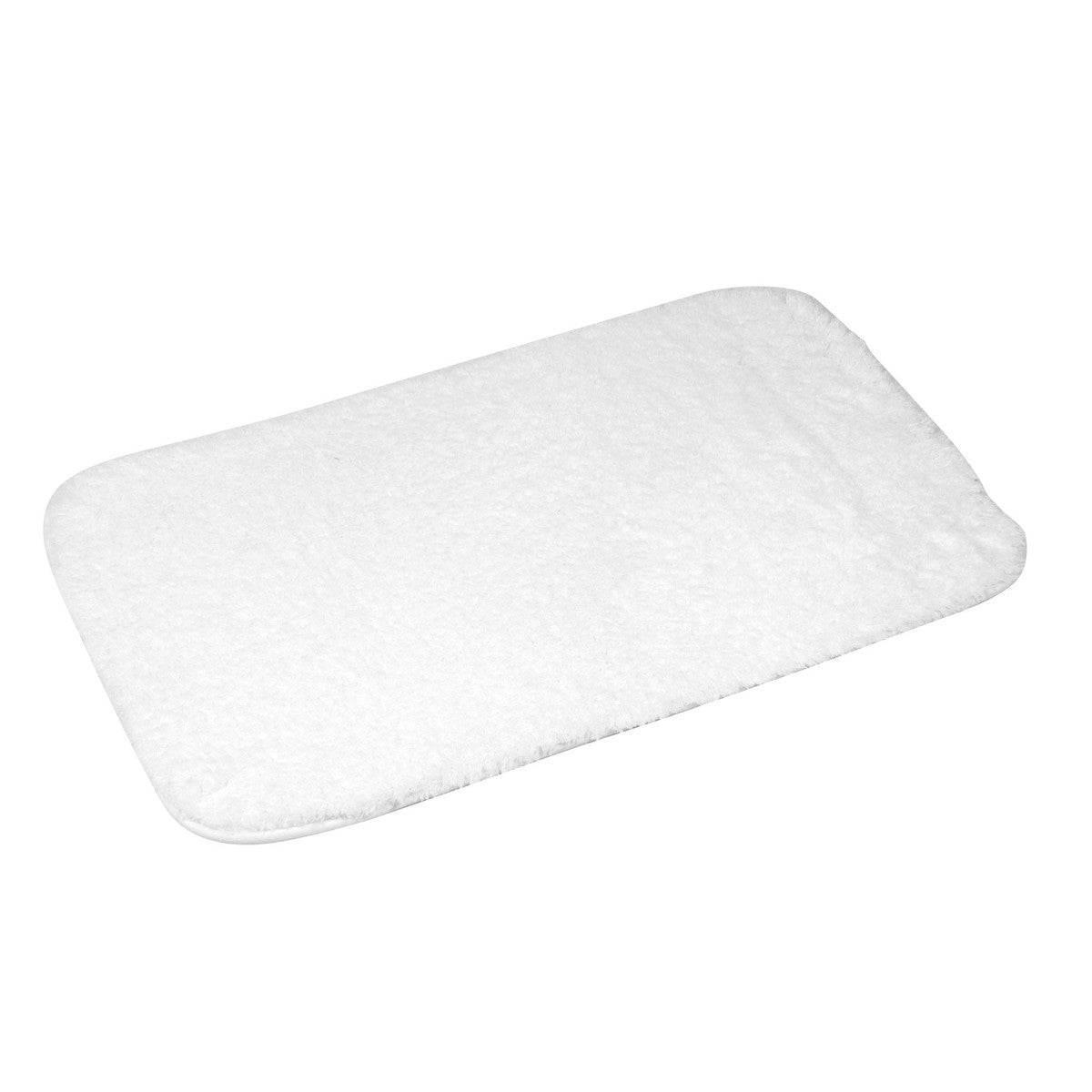 Tappetino da bagno Douceur d intérieur:TAPIS DE BAIN 50 x 80 CM MICROFIBRE UNIE SOFTNESS BLANC