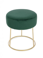 Pouf CLARISSA in velluto verde