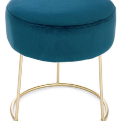 Pouf CLARISSA in velluto blu