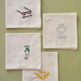 fazzoletto hankie smile giallo, colore giallo, taglia 25 x 25. dettaglio del prodotto da bagno