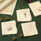 fazzoletto hankie lucky verde, colore verde, taglia 25 x 25. dettaglio del prodotto da bagno