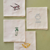 fazzoletto hankie amour nero, colore nero, taglia 25 x 25. dettaglio del prodotto da bagno