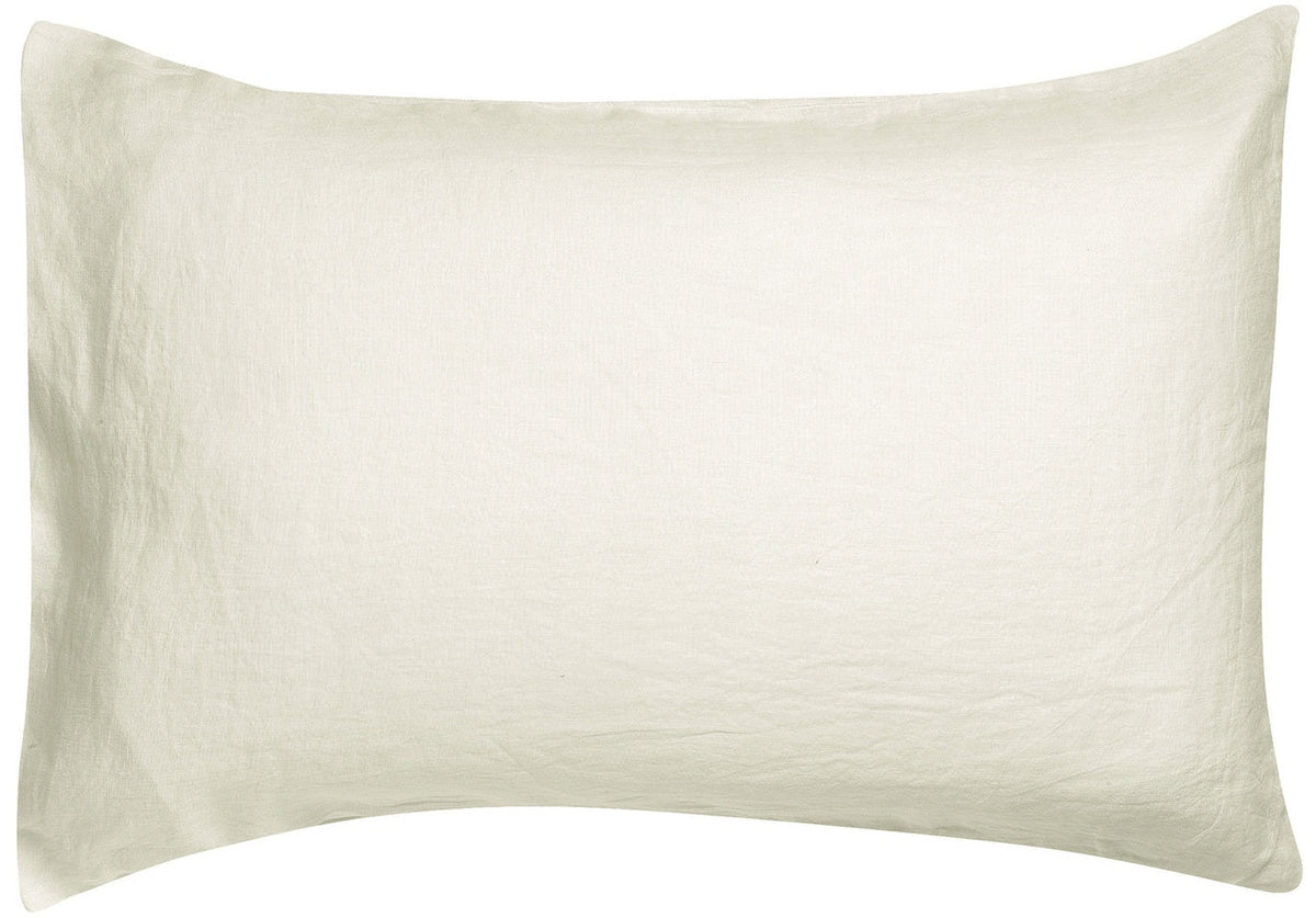 federa zeff gesso, colore gesso, taglia 50 x 75. federa per cuscino in tessuto naturale mostrata su fondo neutro