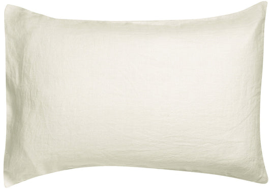 federa zeff gesso, colore gesso, taglia 50 x 75. federa per cuscino in tessuto naturale mostrata su fondo neutro 1370