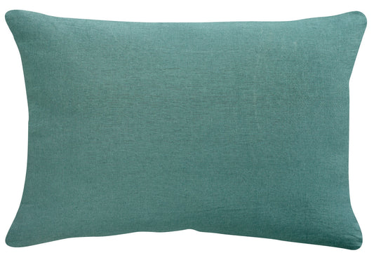 federa zeff prussia, colore prussia, taglia 50 x 75. federa per cuscino in tessuto naturale mostrata su fondo neutro 2000