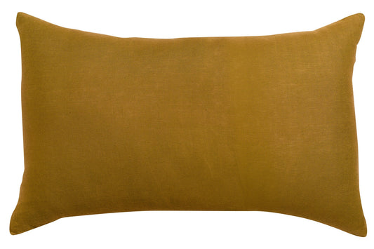 federa zeff bronzo, colore bronzo, taglia 50 x 75. federa per cuscino in tessuto naturale mostrata su fondo neutro 2000