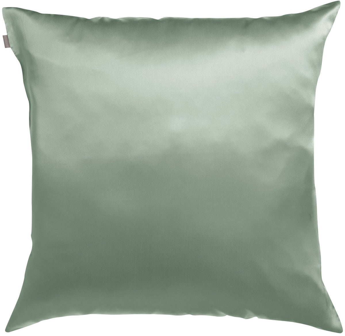 federa ashley verde grigio, colore verde grigio, taglia 65 x 65. federa per cuscino in tessuto naturale mostrata su fondo neutro