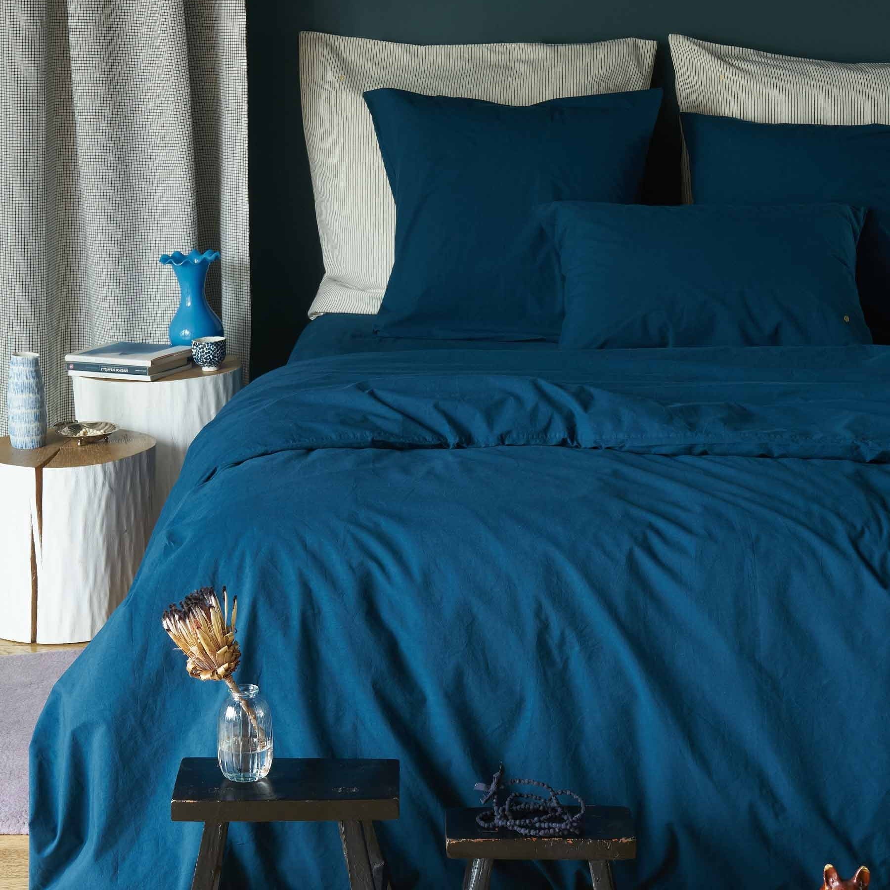 federa celeste uragano, colore uragano, taglia 50 x 70. perfetta per rivestire cuscini da letto o decorativi con stile e comfort