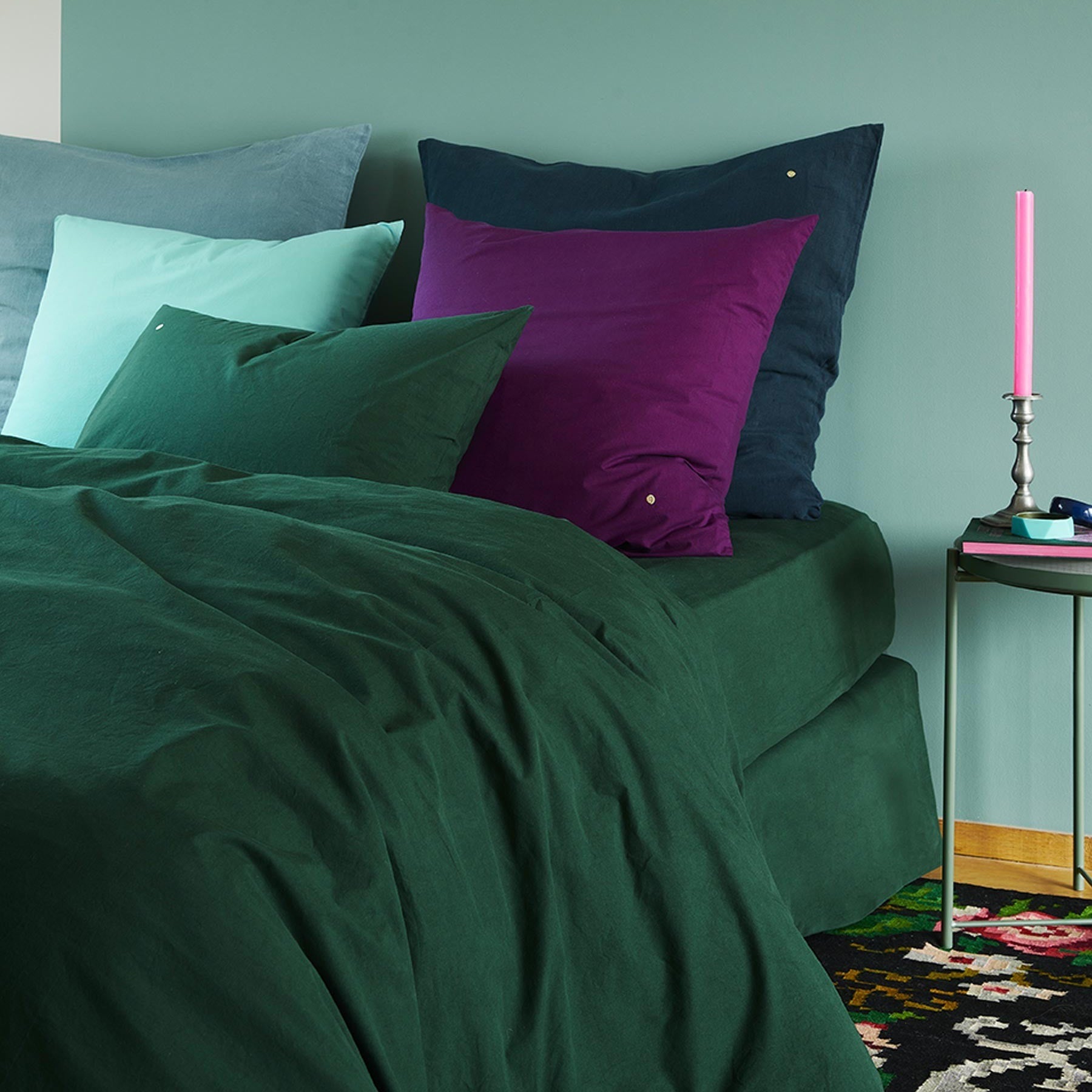 federa celeste nori, colore nori, taglia 50 x 70. tessuto resistente ai lavaggi e piacevole al tatto per un uso quotidiano