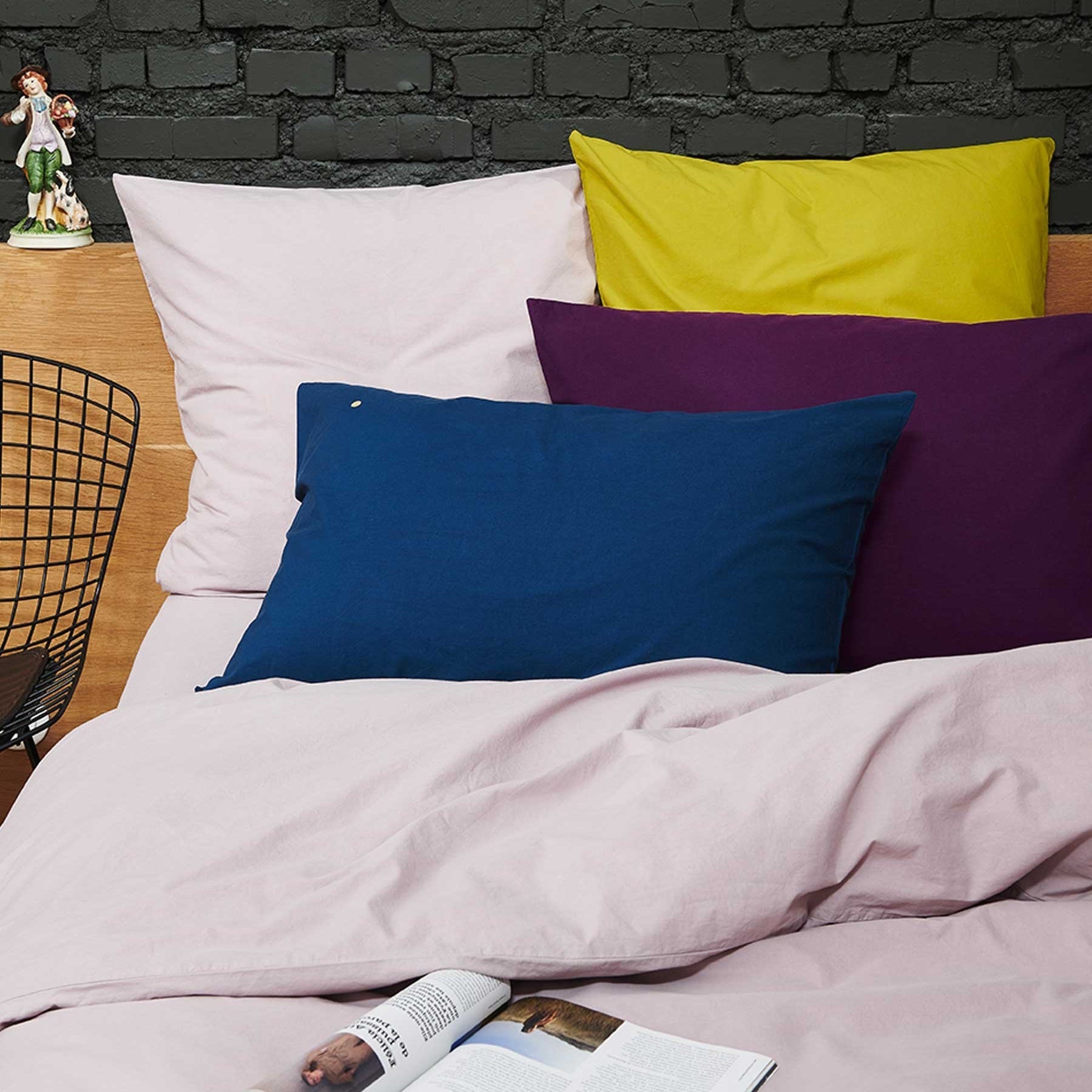 federa celeste assenzio, colore assenzio, taglia 65 x 65. design sobrio ed elegante, ideale per ogni stile di camera da letto