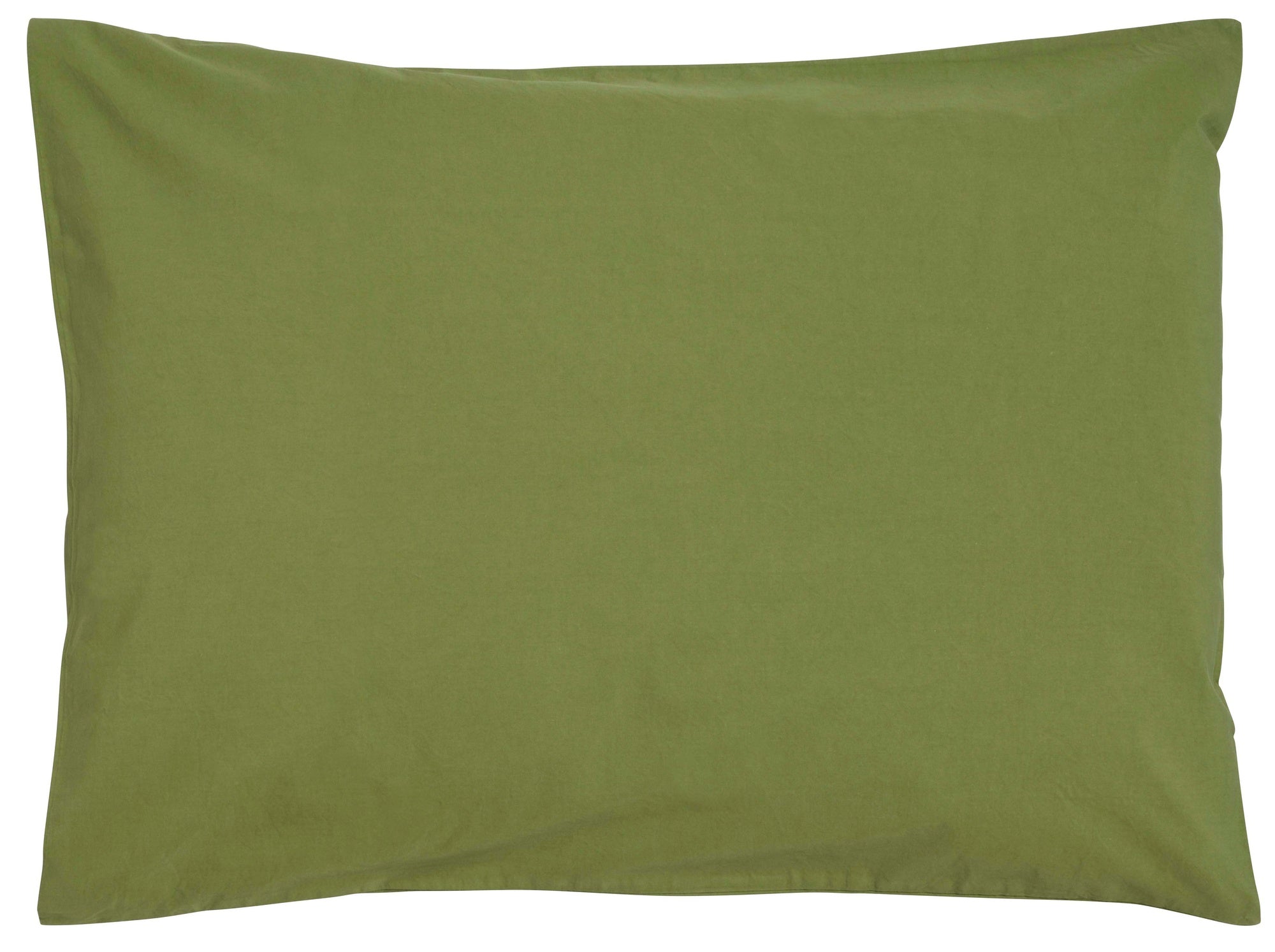 federa celeste pistacchio, colore pistacchio, taglia 50 x 70. federa per cuscino in tessuto naturale mostrata su fondo neutro