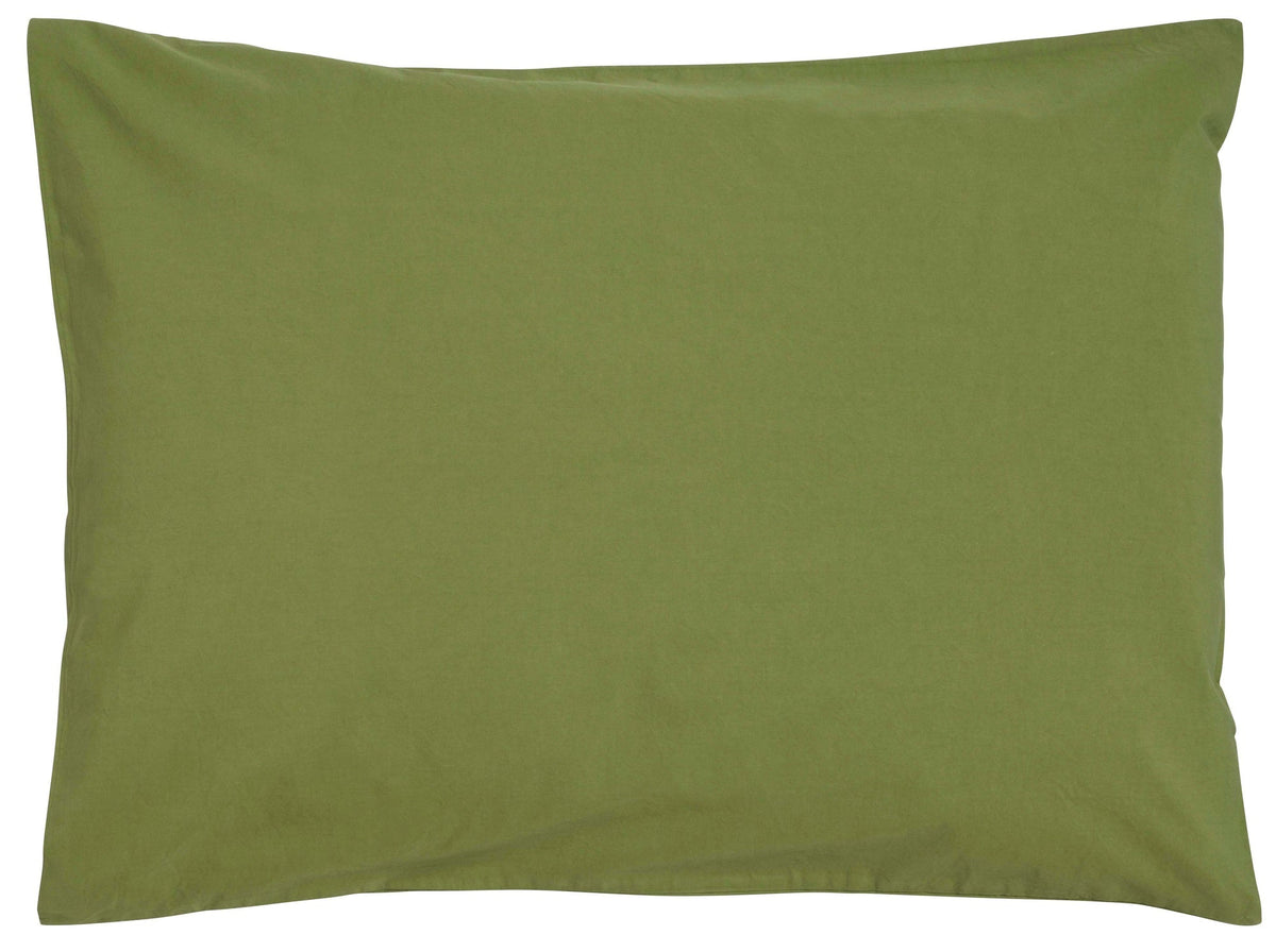 federa celeste pistacchio, colore pistacchio, taglia 50 x 70. federa per cuscino in tessuto naturale mostrata su fondo neutro