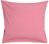 federa celeste fragola, colore fragola, taglia 65 x 65. federa per cuscino in tessuto naturale mostrata su fondo neutro