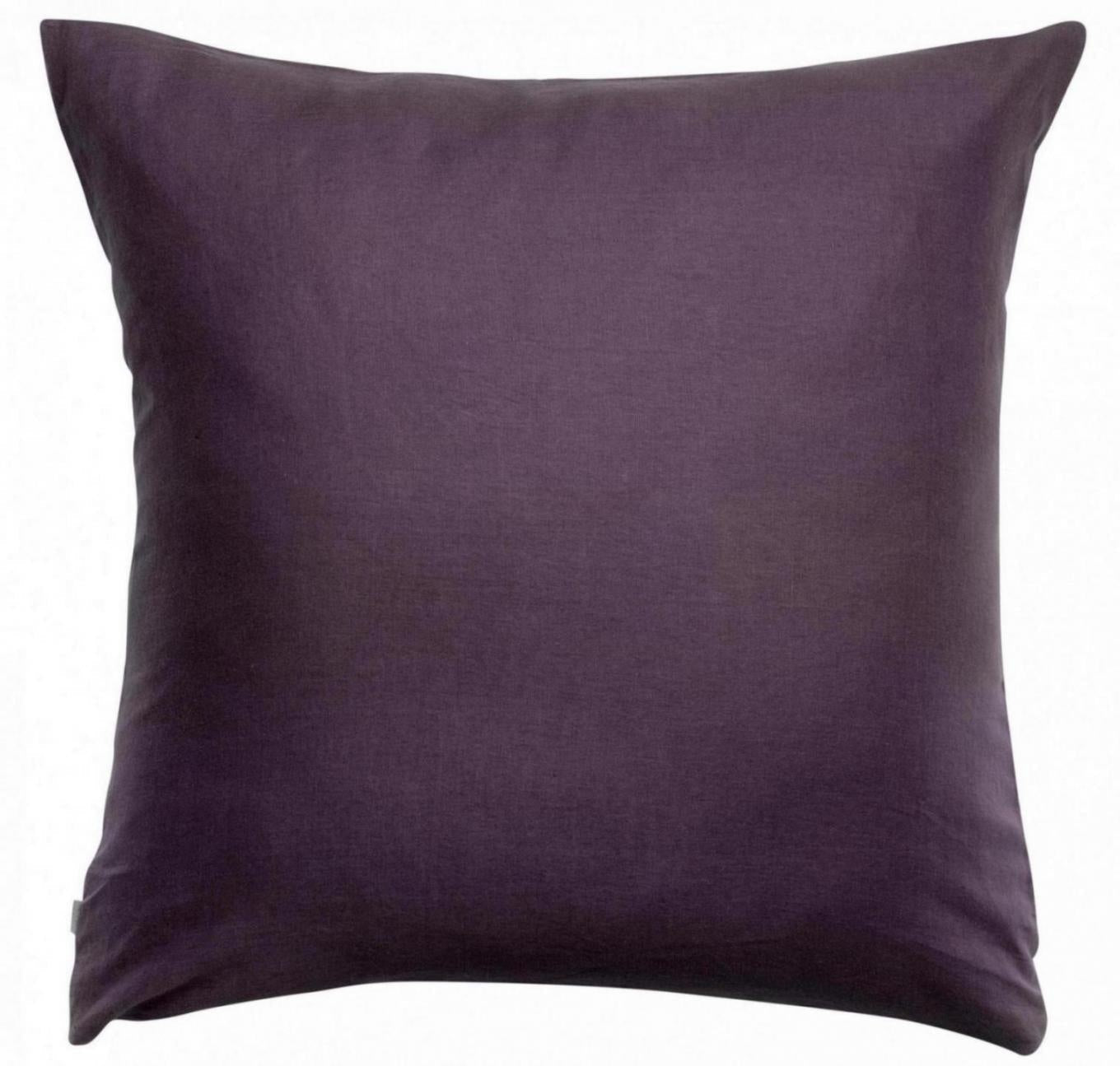 federa zeff uva, colore uva, taglia 65 x 65. federa per cuscino in tessuto naturale mostrata su fondo neutro