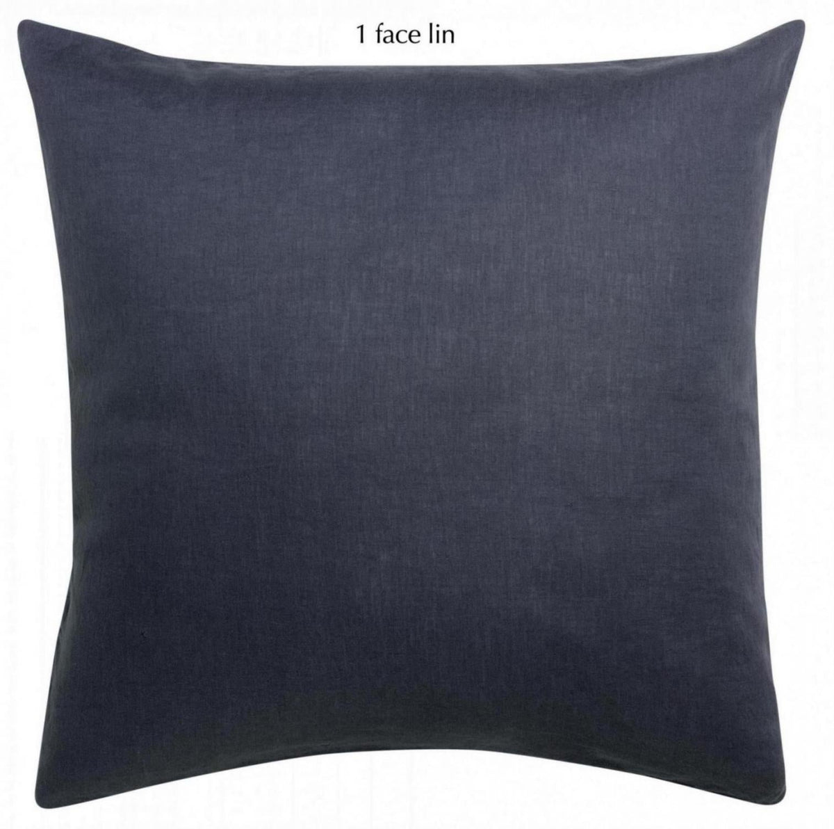 federa linco marina militare, colore marina militare, taglia 65 x 65. federa per cuscino in tessuto naturale mostrata su fondo neutro