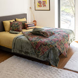 federa linco gold, colore gold, taglia 65 x 65. federa sostenibile in cotone bio o lino, prodotta in Portogallo