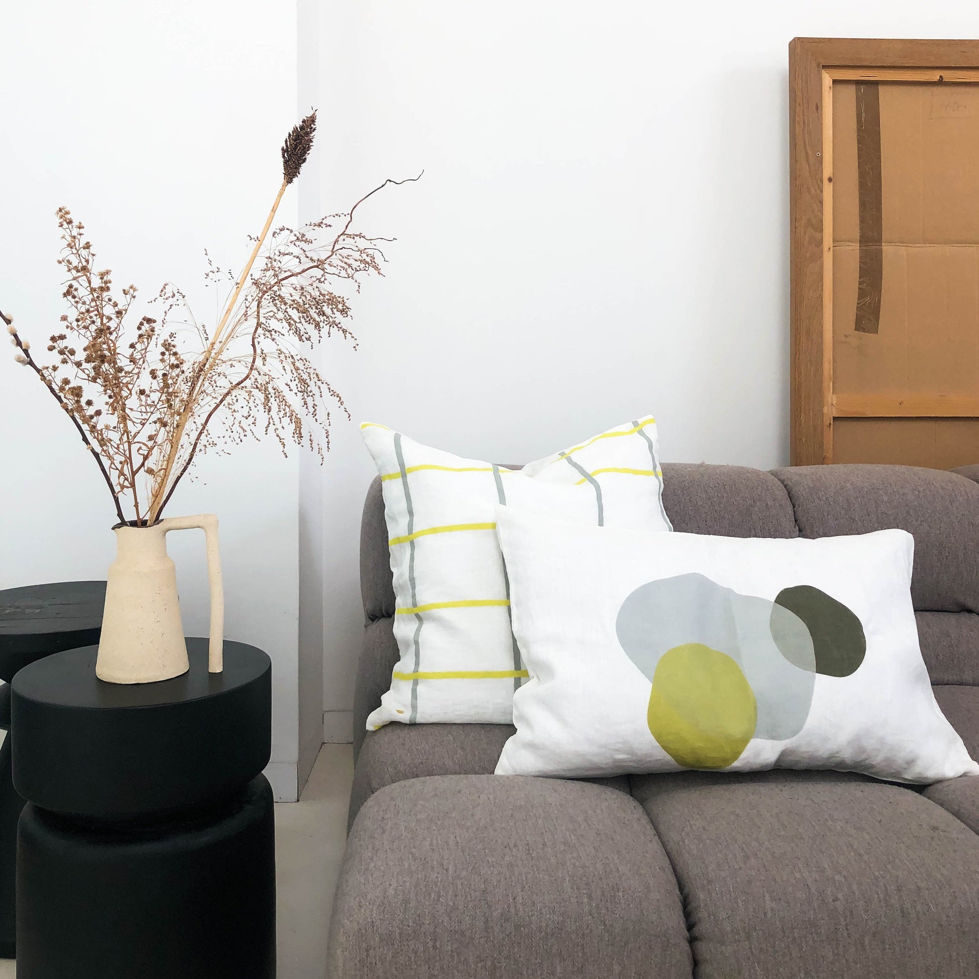 fodera per cuscino pia nebbia, colore nebbia, taglia 60 x 40. ispirazione per l’arredamento