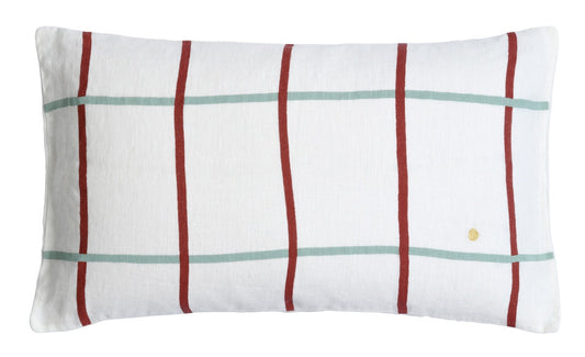 fodera per cuscino carl caramello, colore caramello, taglia 50 x 30. federa per cuscino in tessuto naturale mostrata su fondo neutro 1080