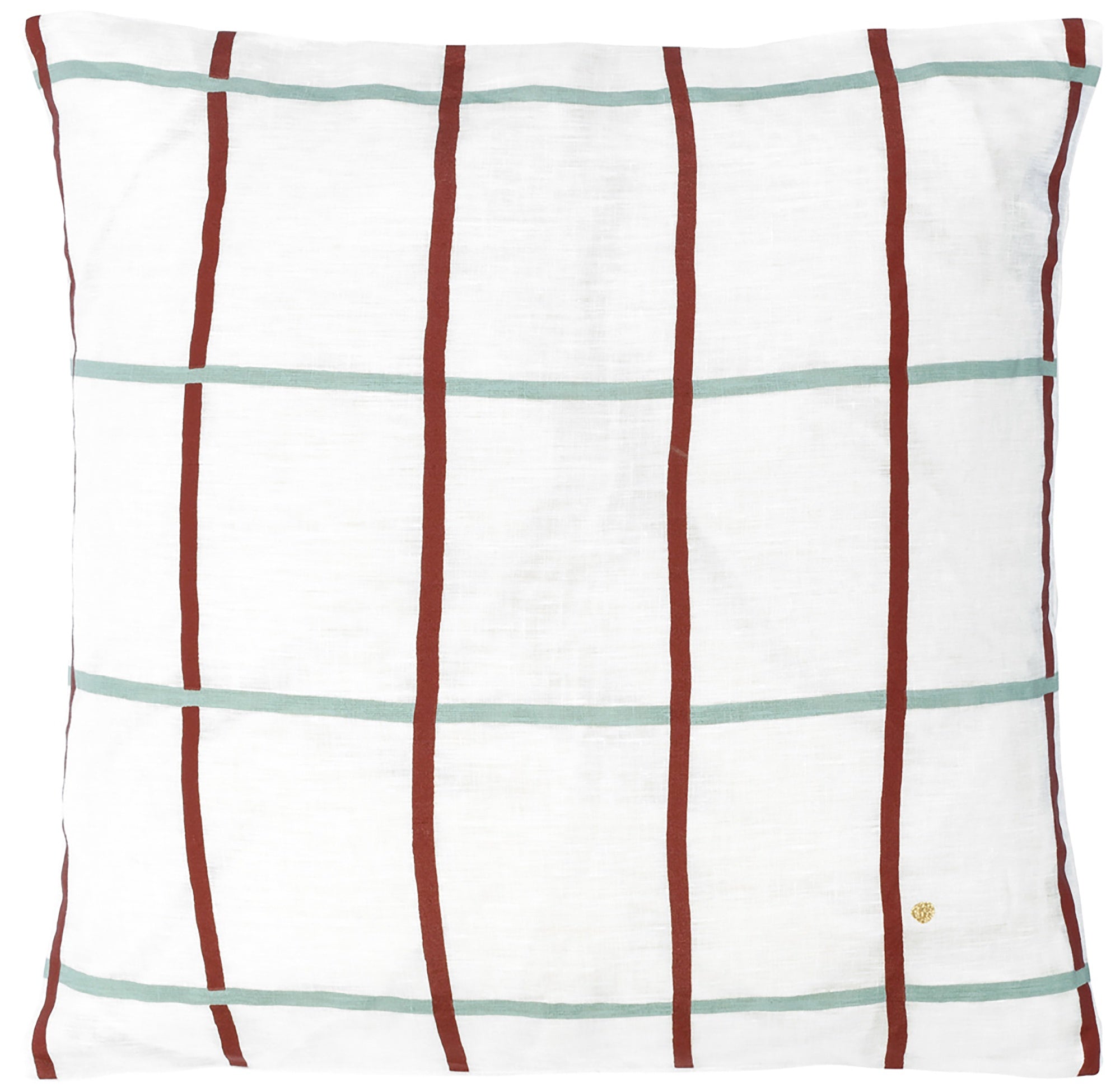 fodera per cuscino carl caramello, colore caramello, taglia 50 x 50. federa per cuscino in tessuto naturale mostrata su fondo neutro