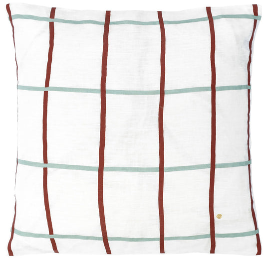 fodera per cuscino carl caramello, colore caramello, taglia 50 x 50. federa per cuscino in tessuto naturale mostrata su fondo neutro 2000