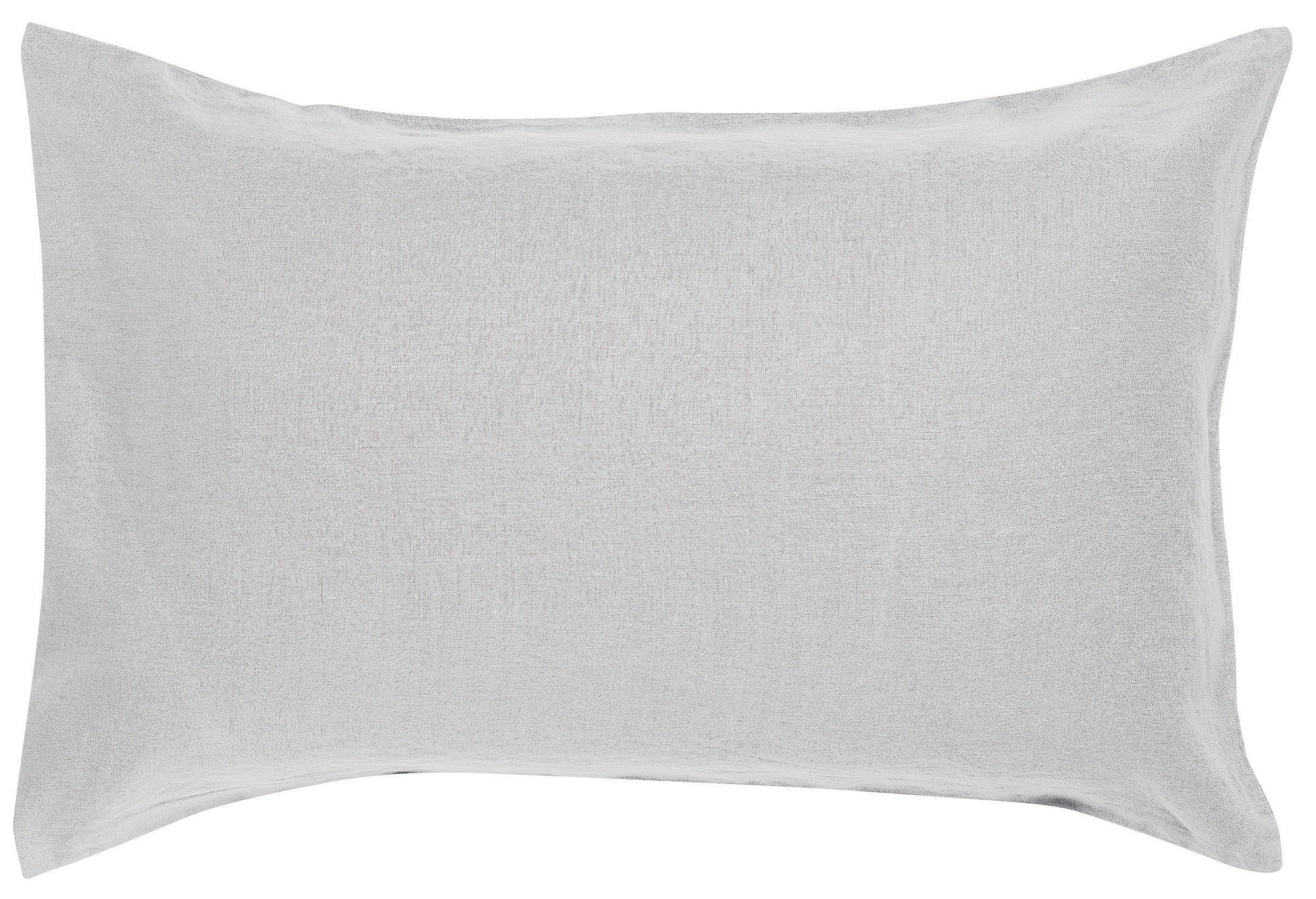 federa zeff perla, colore perla, taglia 50 x 75. federa per cuscino in tessuto naturale mostrata su fondo neutro