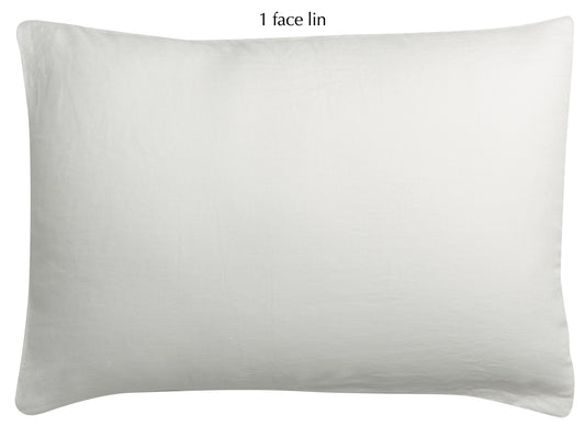 federa linco bianco, colore bianco, taglia 50 x 75. ispirazione per l’arredamento