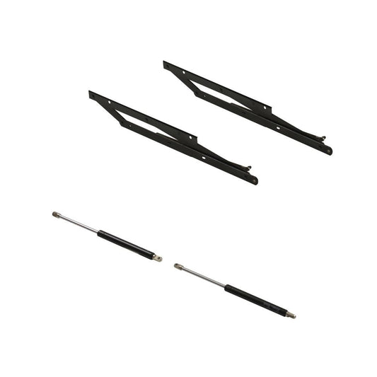 meccanismo milano per letto contenitore una piazza e mezza, vista d’insieme di ferramenta e componenti tecnici