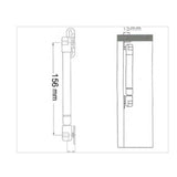 braccetto a gas contrario 60n, dettaglio di viti, bulloni e sistemi di fissaggio