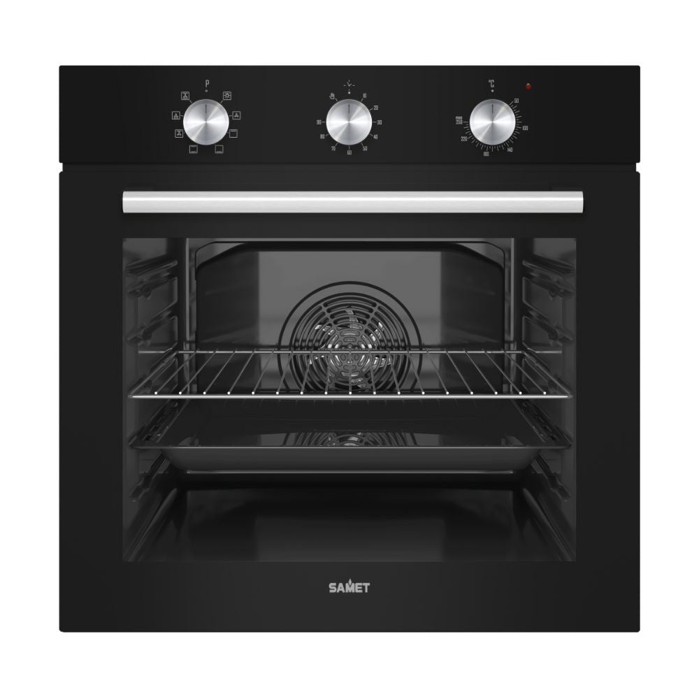 giove forno incasso elettrico multifunzione nero timer meccanico, forno da incasso dal design moderno e compatto