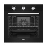 giove forno incasso elettrico multifunzione nero timer meccanico, forno da incasso dal design moderno e compatto