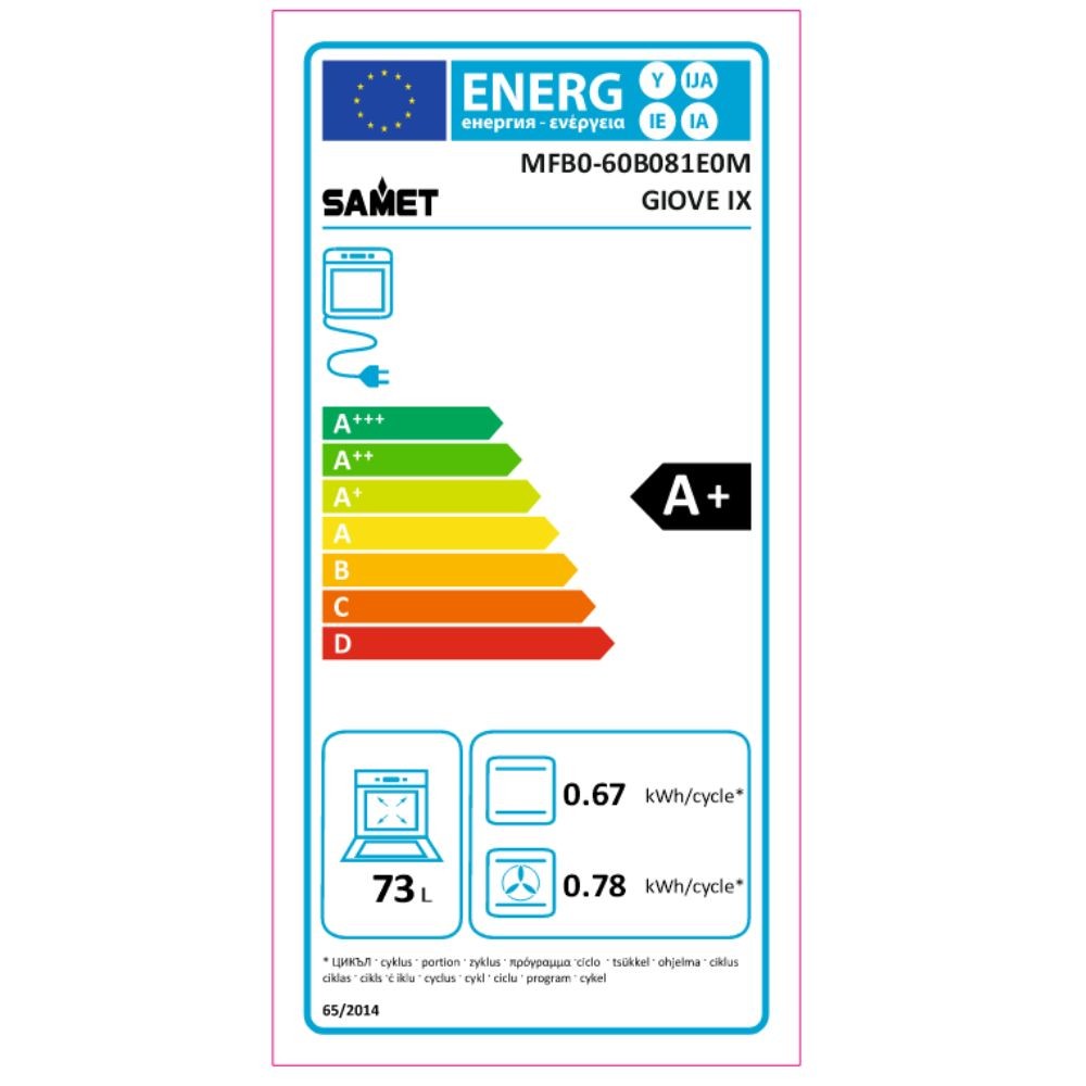 giove forno incasso elettrico multifunzione inox timer meccanico, dettaglio della manopola e del pannello comandi
