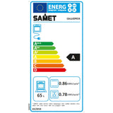 forno elettrico multifunzione samet calliope da incasso 8 funzioni 3 manopole inox classe a, dettaglio della manopola e del pannello comandi