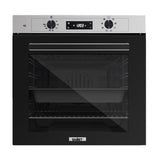 forno samet multifunzione thorxl inox con manopole in platino, forno da incasso dal design moderno e compatto