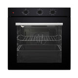 samet forno multifunzione 85 lt erik85 nero, forno da incasso dal design moderno e compatto