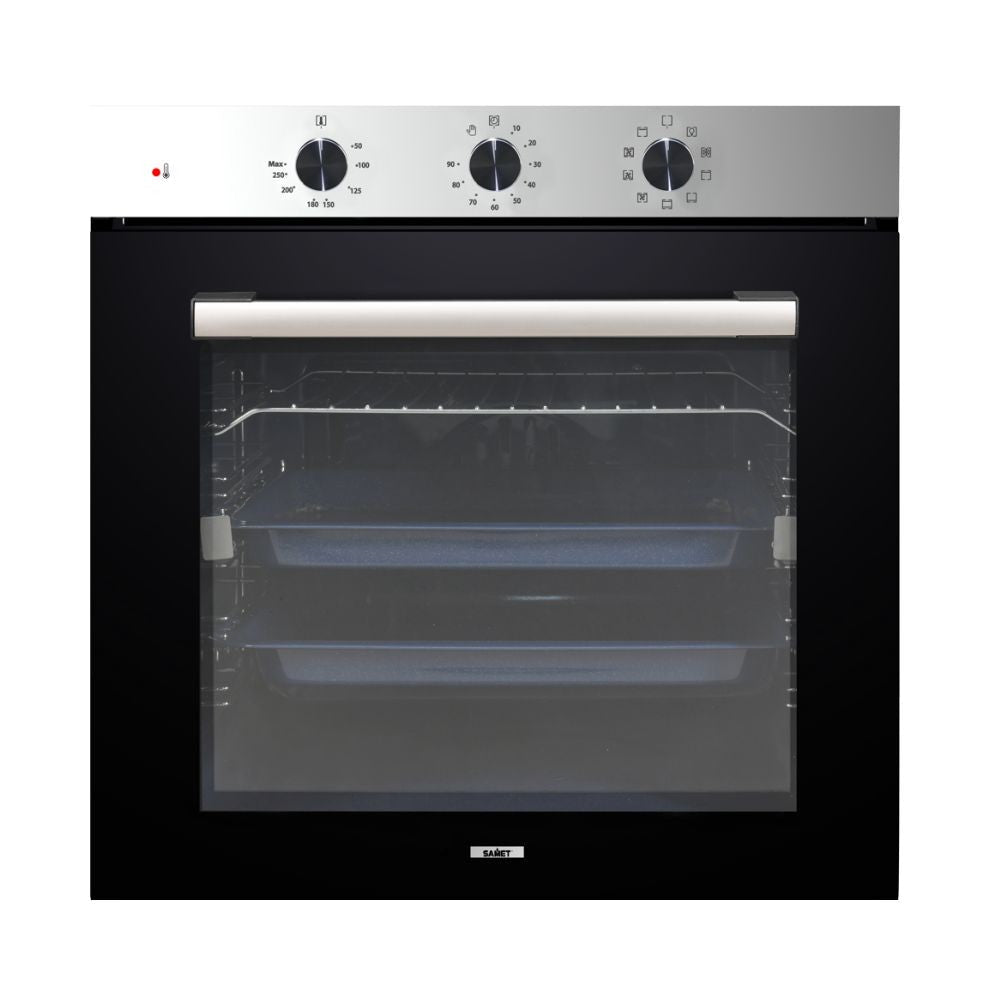 samet forno multifunzione 85 lt vinland85 inox, forno da incasso dal design moderno e compatto