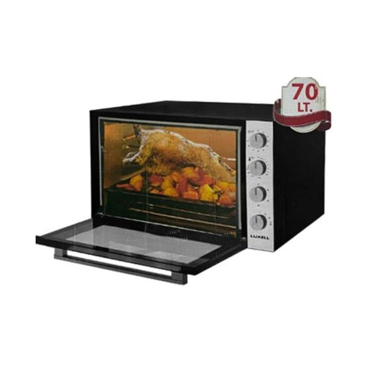 luxell forno multifunzione 70 litri lx-9645 nero inox, forno elettrico a libera installazione pratico e versatile