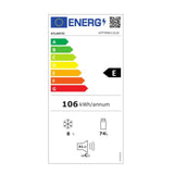 frigorifero sottotavolo atlantic atftmw1101e 82 lt colore bianco classe e, posizionabile ovunque in cucina o lavanderia