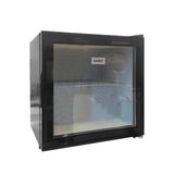 samet cantina52 defrost nera 46 litri reversibile, dettaglio del vano frigo e congelatore